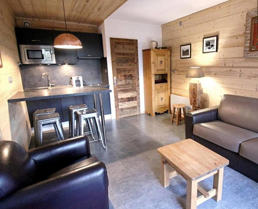 Apartament Studio Avec Coin Montagne Au Pied Des Pistes Megève Zewnętrze zdjęcie